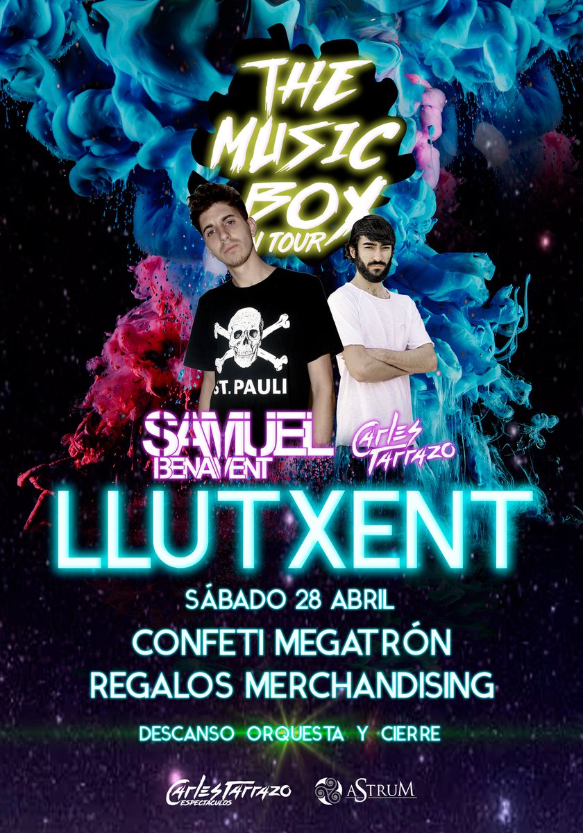 Esta noche reventamos Llutxent “hasta que salga el puto sol”!!! 
@themusicboxontour <a href="/sambenavent/">Samuel Benavent</a> #macrodiscomovil #themusicboxontour #hardstyle #nosamnoparty #co2 #carlestarrazo