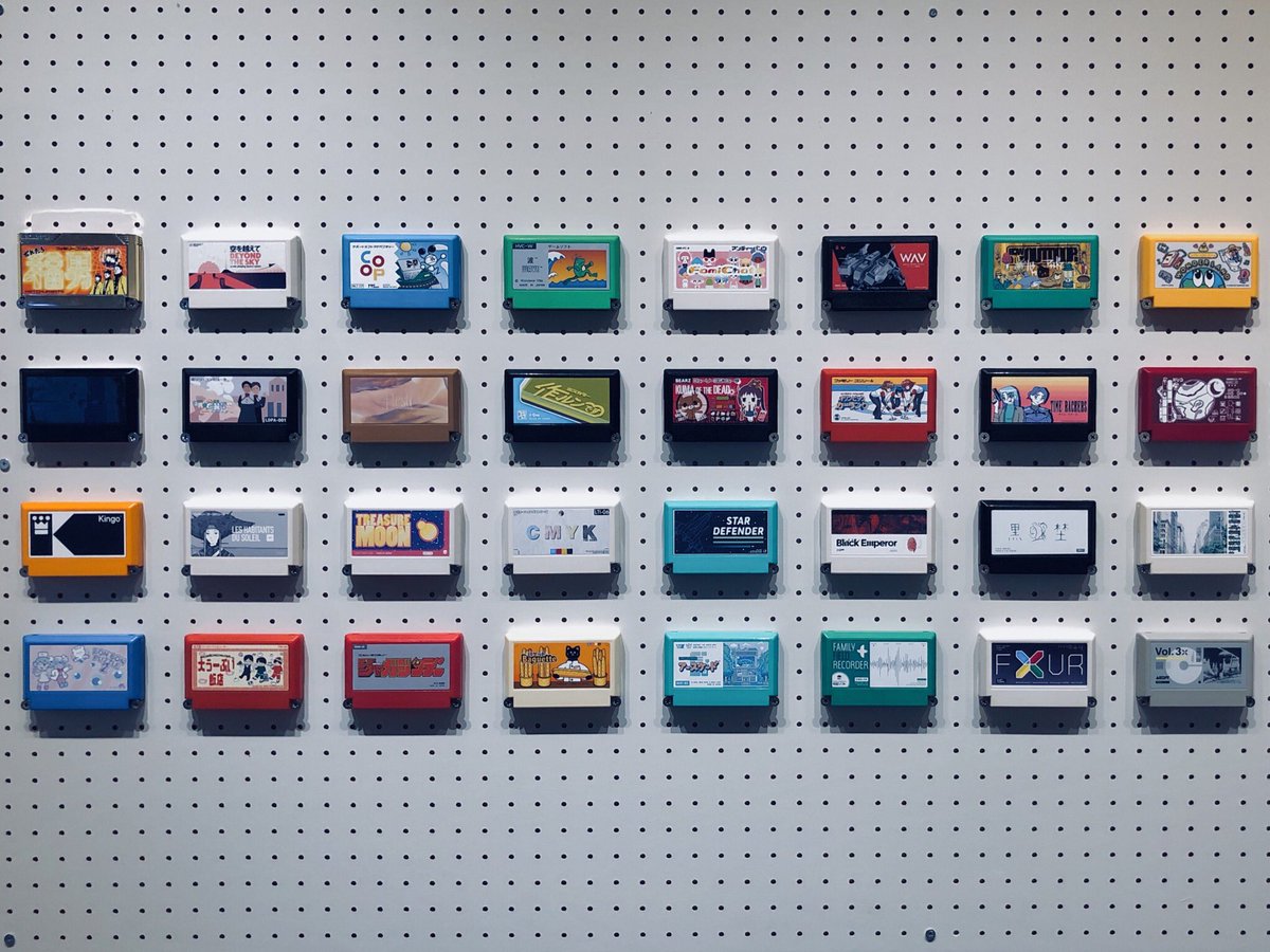 megafist's tweet photo. #famicase2018 👀squint and you can see the likes of famous designers @Arkotypeco @Ghost__Arcade @CorySchmitz @meteor_club https://t.co/HflzKy1xP0