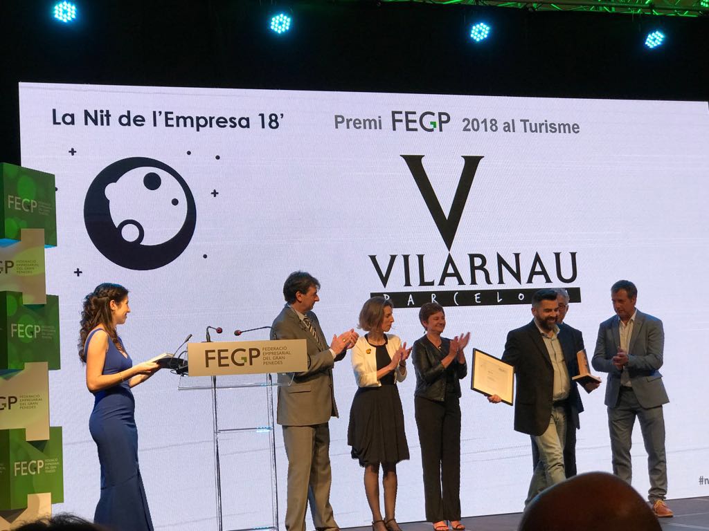 CavaVilarnau's tweet photo. Premi @_FEGP 2018 en l'àmbit del Turisme #nit18 #enoturisme #enoturismepenedes 🎖️🔝💪🍾 https://t.co/7aLISDngQS