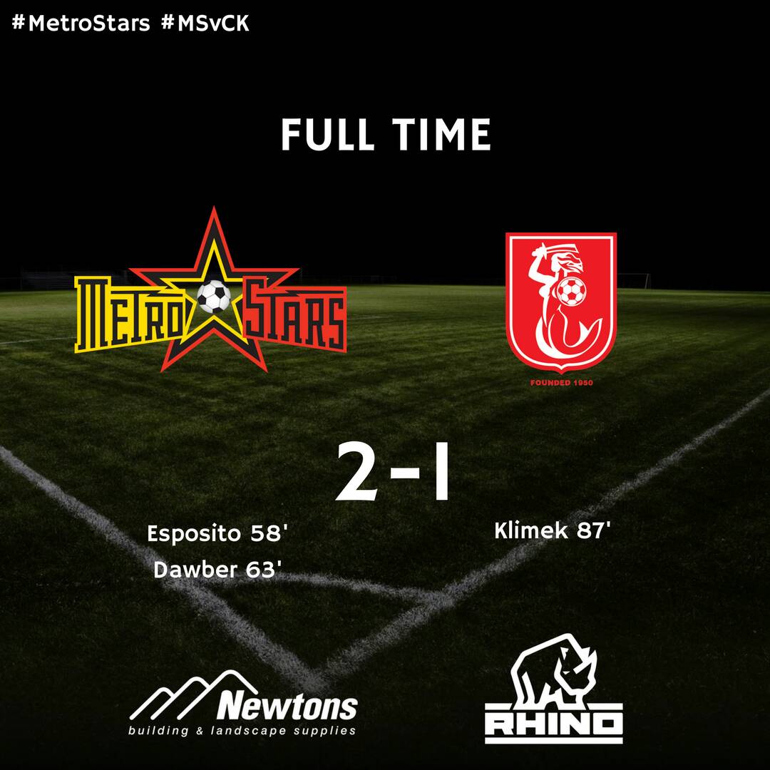 NE_MetroStars's tweet photo. FULL TIME | #MetroStars 2-1 @CroydonKingsFC
#MSvCK #NPLSA https://t.co/24Ngaq0PRE