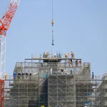 熊本城に鯱が無事に設置される!感謝の気持ちを文字で表現してる!