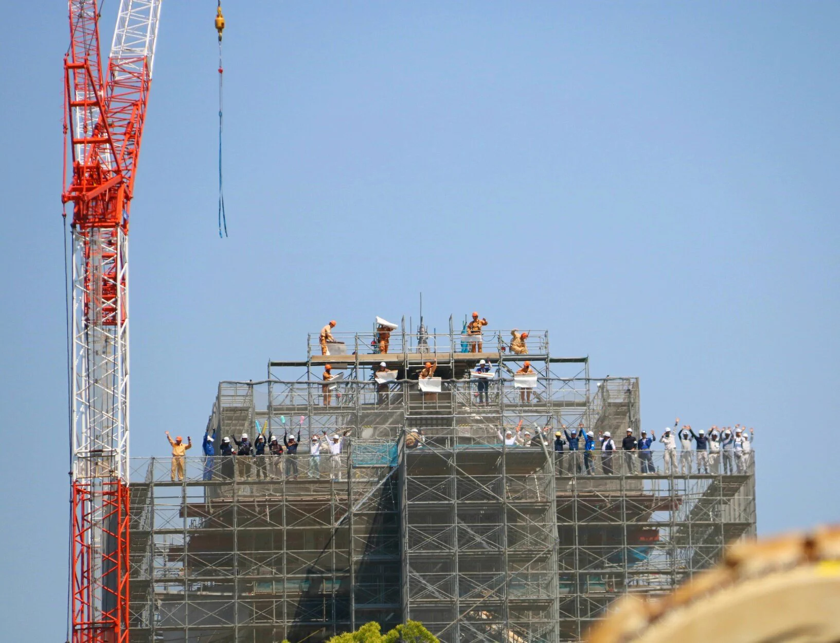 熊本城に鯱が無事に設置される！感謝の気持ちを文字で表現してるｗｗｗ
