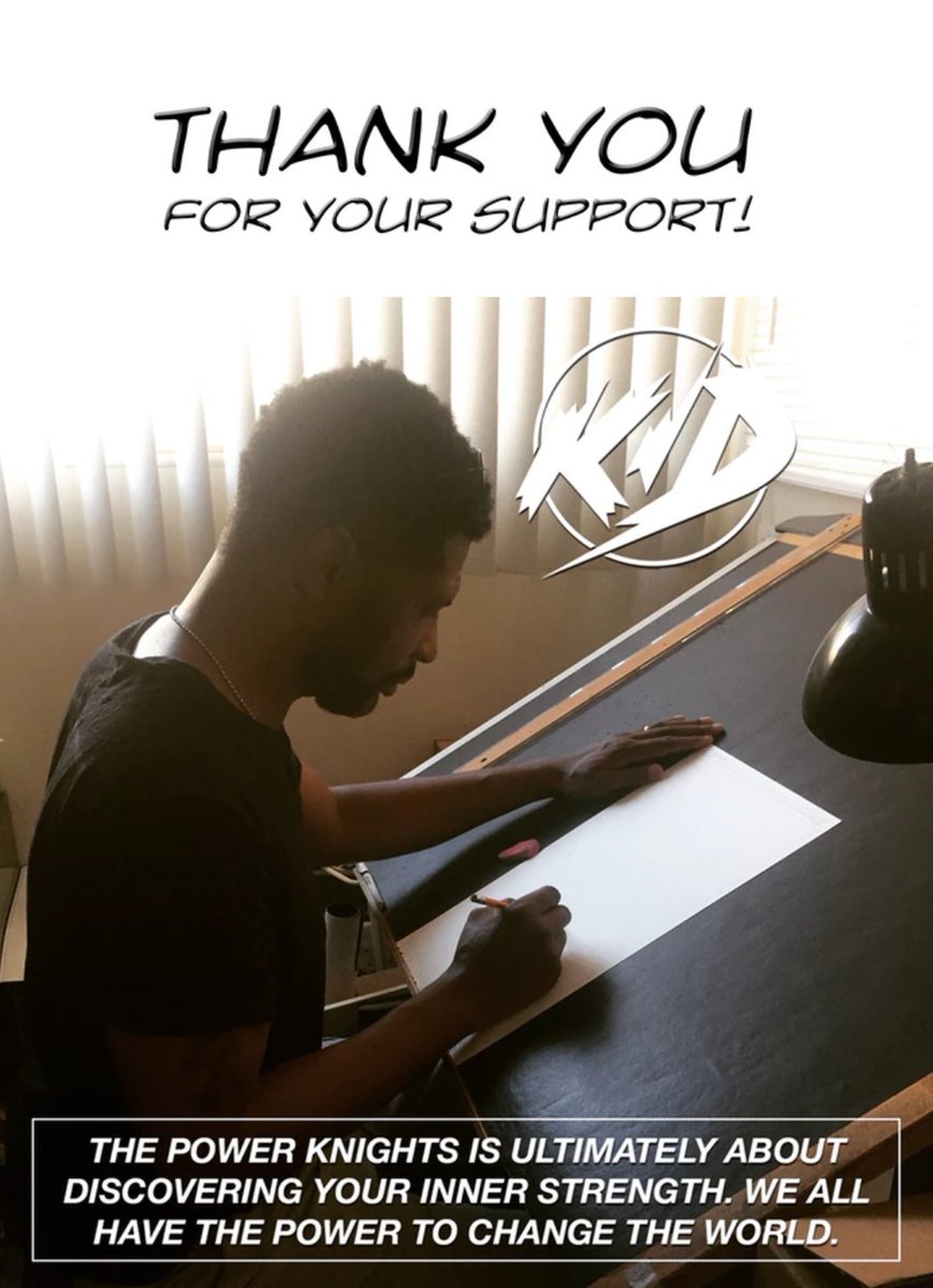 I backed my friend, Keithan Jones' @KIDCOMICSKJ #Kickstarter for #ThePowerKnights #Comic #ComicBook #PK4 issue 4! He's a multiple guest of the @HallHdotcom #HallHshow & I've enjoyed following his #indiecomics journey the past two years. Check it out: kck.st/2Jp24Ne