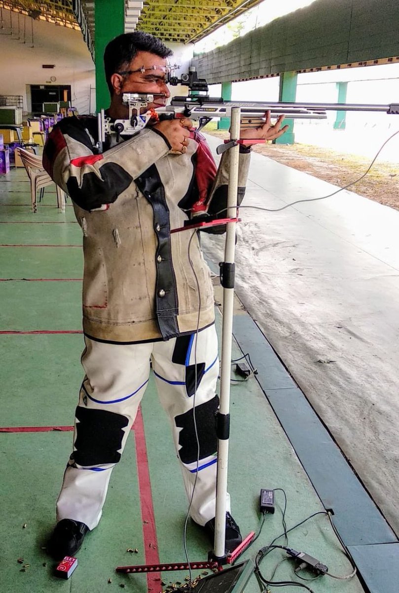 gaGunNarang's tweet photo. Back to basics with Anton Belak. Expecting good results with top class equipment. Turning on the training heat in #airrifle and #3position with help from TOPS @Media_SAI @OfficialNRAI @RaninderSingh https://t.co/0dnAKuxIDZ