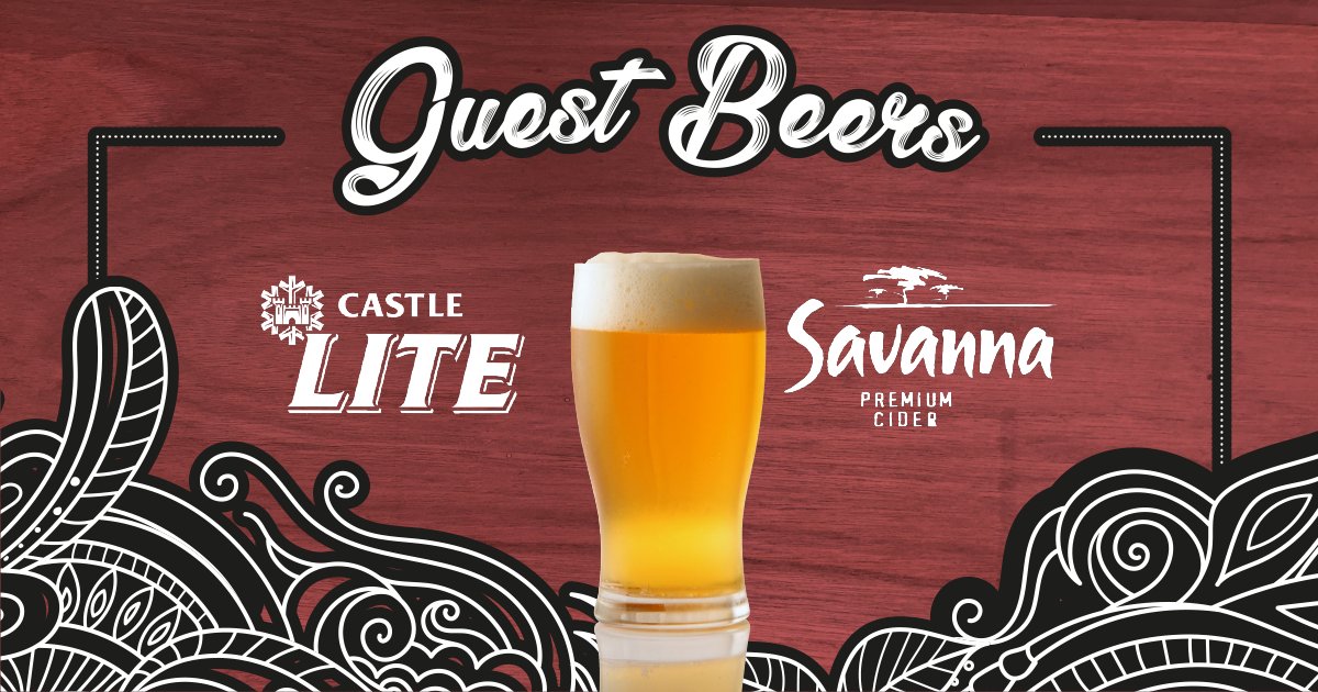 If you haven't heard the news already... Castle Lite is now available on tap at our pub! Call 011 036 6028 to book!