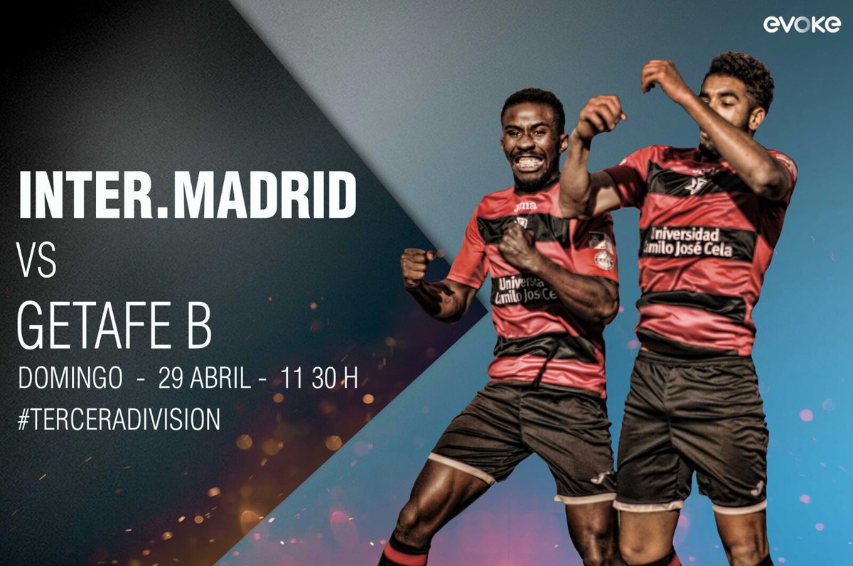 InterdeMadrid's tweet photo. Mañana jugamos mucho más que un duelo por el liderato. Quedan 12 puntos y un sueño para rematar el gran trabajo de esta la temporada💥
🆚 @getafecf B
🏆 Jornada 35
🏟 Boadilla (Pvo)
📅 Domingo 29 de Abril
⏰ 11:30h
#interdemadrid #getafeb #vamosinter #terceradivision #4finales https://t.co/cJf0KpiDOU
