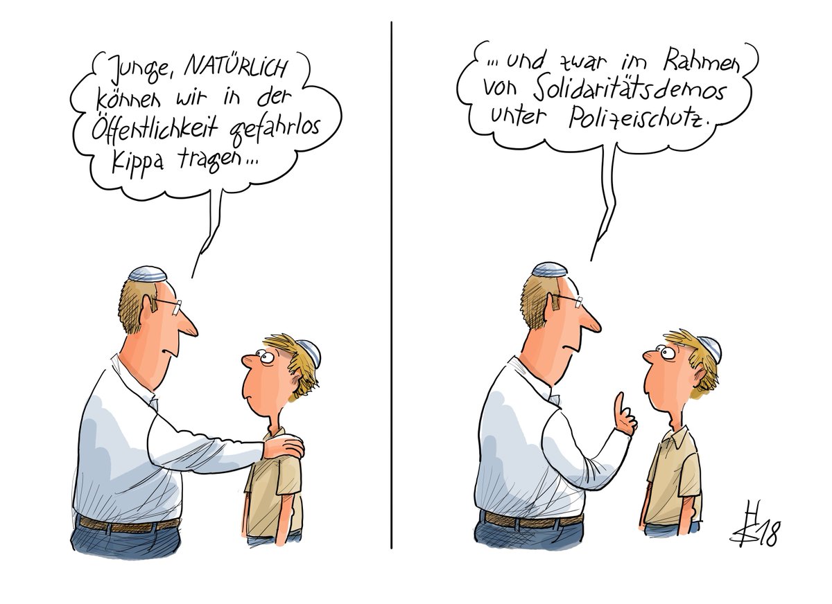 cicero_online's tweet photo. #kippahs nur unter Polizeischutz - unsere Karikatur des Tages https://t.co/y1XRAZ8Jxu https://t.co/v8yGTM9uYO