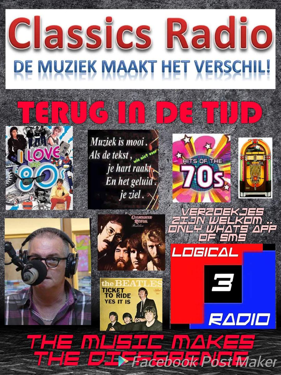 marionkraan70's tweet photo. Listening to #FlashBack With @BrinkmanJohan 😁 #Sweet70's #BackInTime #Classics Live @Logical3Radio 🎵🎶 The Best Station On The Web!!! 🔊🎤🎼... Have a #SupperrrSaturday all 👍😉 https://t.co/NHgAfLt4k2