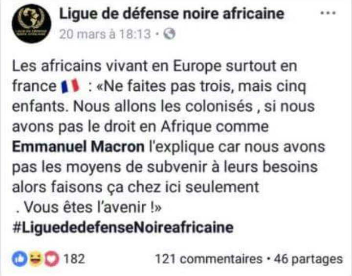 ParisNatio1's tweet photo. L'hystérique #racaille africaine qui est entré dans une agence du crédit agricole, insultant et menaçant les employés, appartient à un groupuscule qui appelle les #envahisseurs #africains à #coloniser la #France. 

#MaitresChezNous 
#FoutonsLesDehors https://t.co/c0Zdzf6cdZ