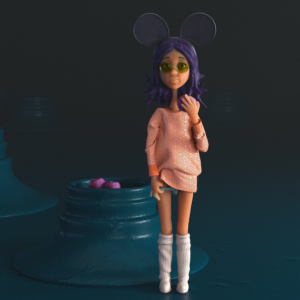 innyspa's tweet photo. Eva🍎 #face #creative #fantasy #girls #painting #character #characterdesign #design #artist #cartoon #work #dreamworks #art #digitalart #c4d #model #modeling #sculpting #graphic #3d #render #cg #game #creature #cute #apple #octane #ZBrush https://t.co/iWjdcWpv9P