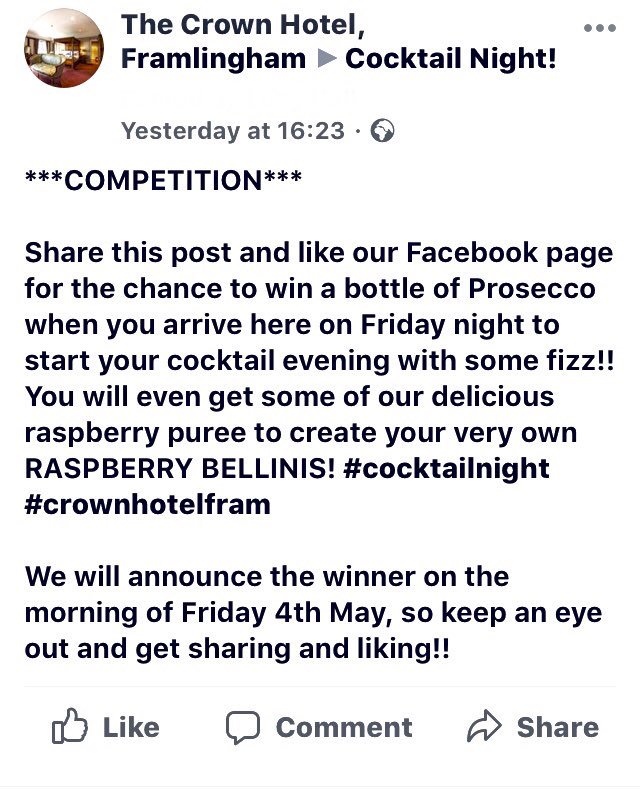crownhotelfram's tweet photo. ***COMPETITION*** https://t.co/9JC4pNMrXR