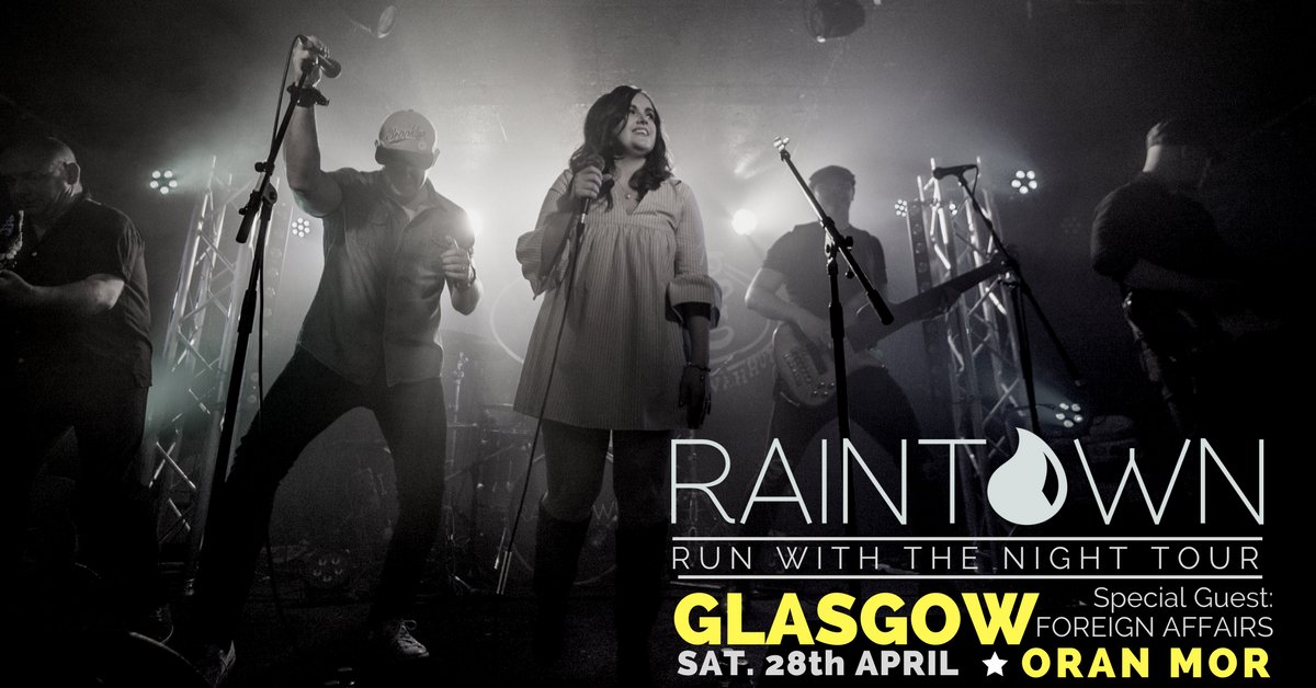 raintownmusic's tweet photo. #TONGIHT #SATURDAYNIGHT #GLASGOW Raintown are live @OranMorGlasgow with special guests @AffairsAffairs & introducing Rianne Downey - Doors 7pm - Tickets Available on the Door!
#weekend #westend #oranmor #gigs #Tours https://t.co/4E5L25BHJY