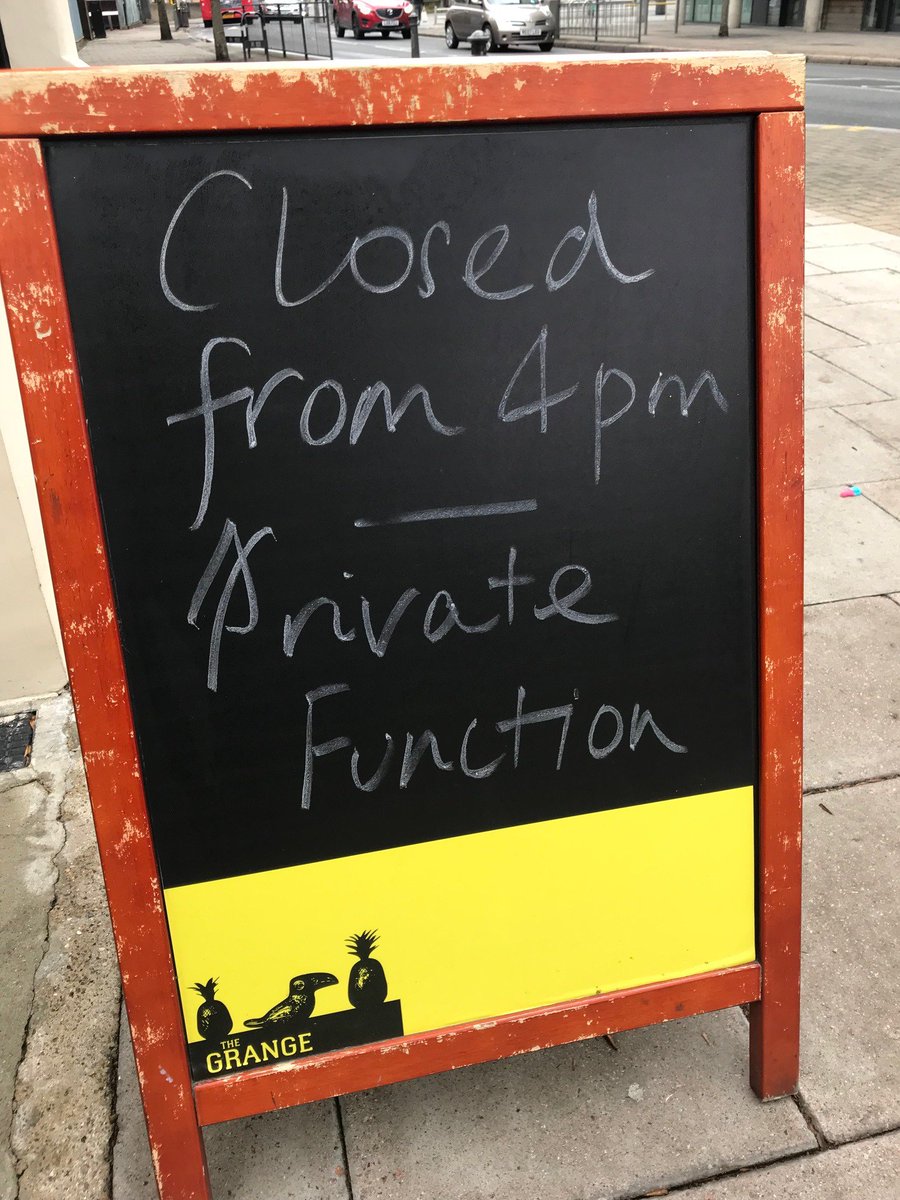 grange_pub's tweet photo. Sorry, folks.. we're closed today from 4 for a private function. Back as normal from 12 tomorrow. https://t.co/y0tSGMAVgd