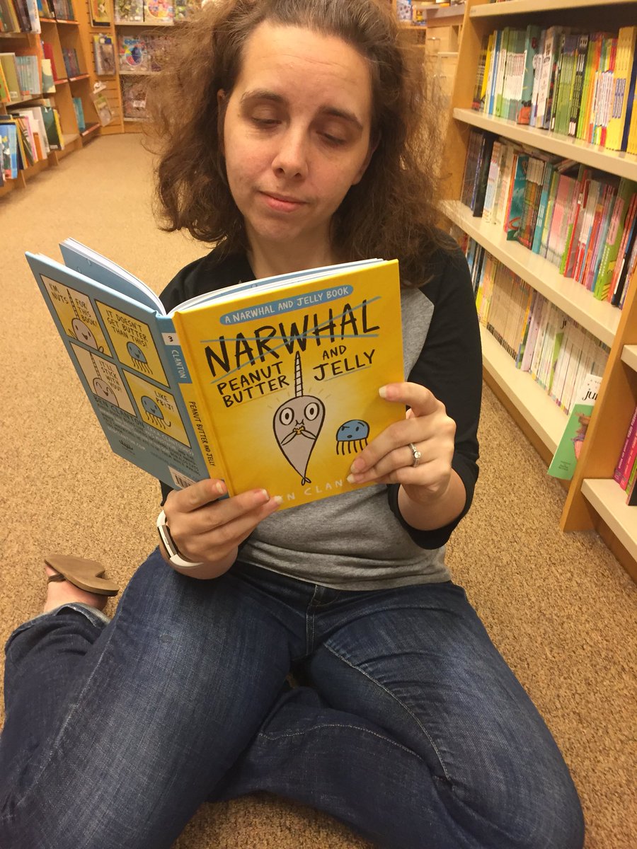 deannateske's tweet photo. Getting my reading on @BNBuzz with my new favorite series. Come out to support the @ParteeES book fair #parteepride https://t.co/pCCXGAt6DB