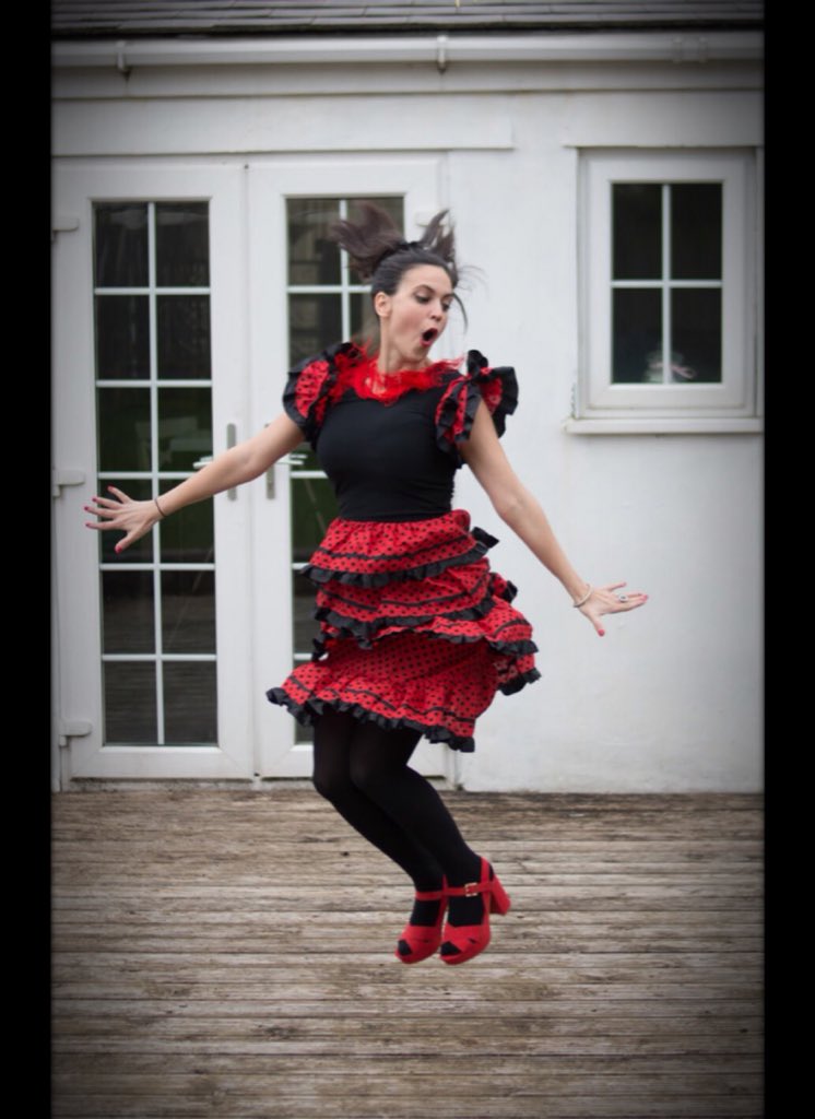 ChicharraSmile's tweet photo. Ready 💃🏻 @AprilFeriaCF #tramshed #Cardiff #Spanish https://t.co/6WEI2owrfM