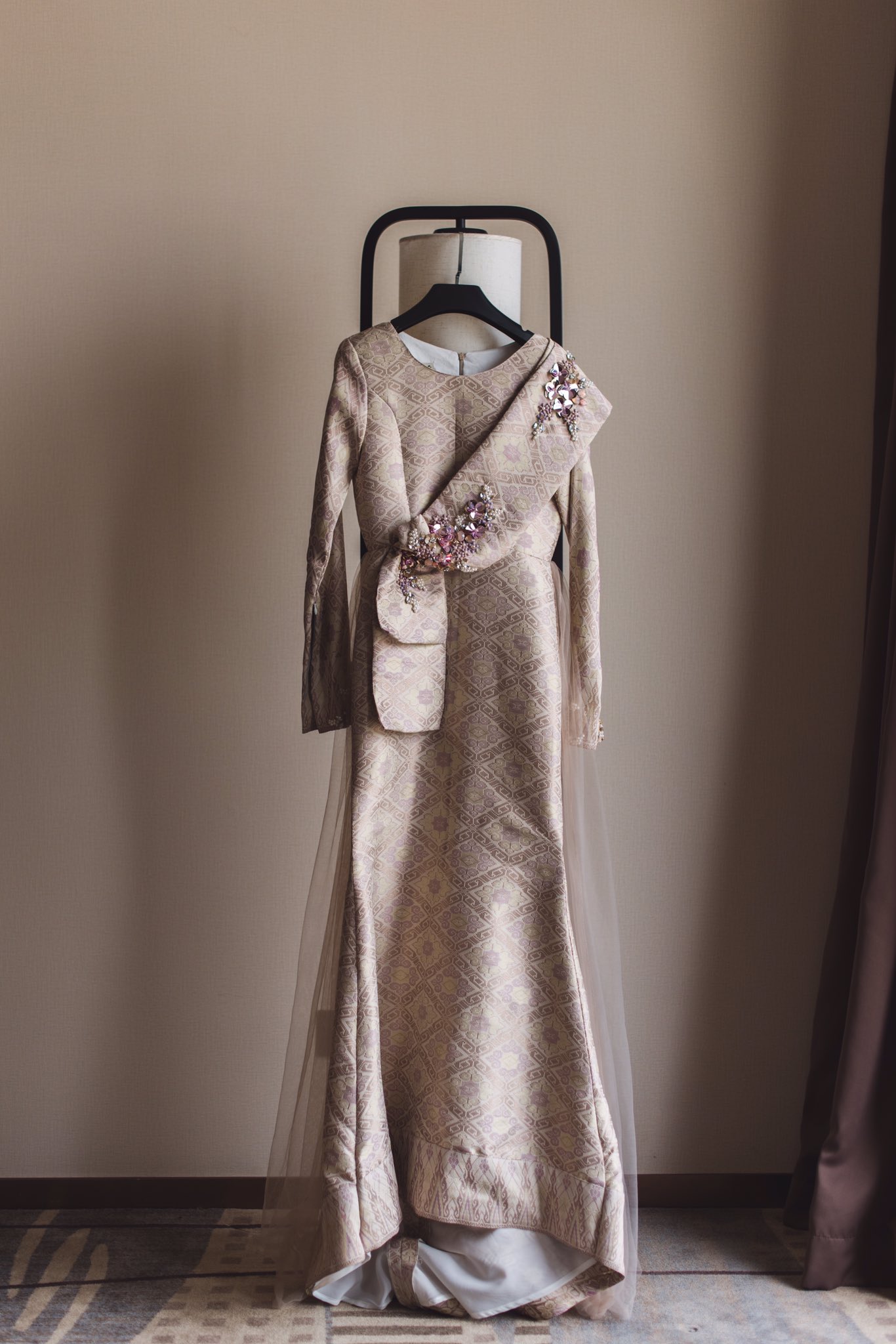 Dress top songket modern
