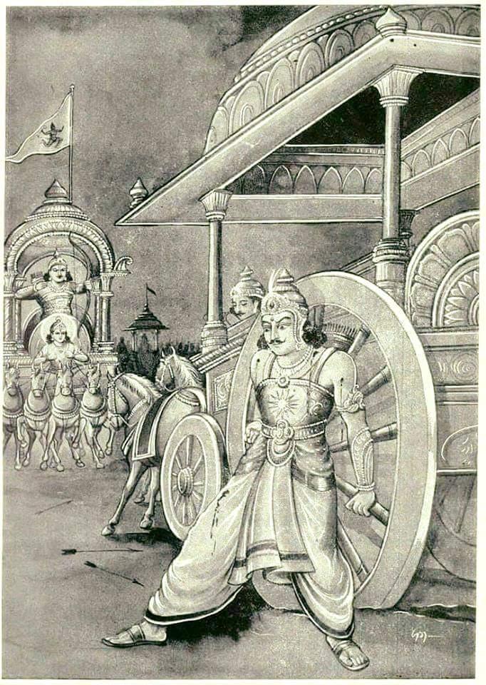  #LordKrishnaIn Mahabharat, Karna asks Lord Krishna-"My mother left me the moment I was born. Is it my fault I was born an illegitimate child? I did not get the education from Dhronacharya because I was considered not a Kshatriya.