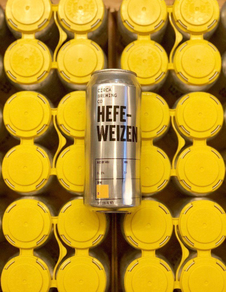 CAN RELEASE TODAY at 2 PM 🚨 Yesterday we canned our first ever  HEFEWEIZEN and today's your chance to get your hands on it! We'll be selling 4-packs for $20 or take home a whole case for $120. Limited quantity and we're selling until it's all gone.