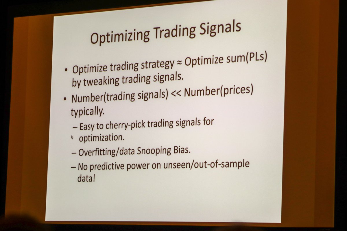 saeedamenfx's tweet image. issues with overfitting trading strategies @chanep #quantcon