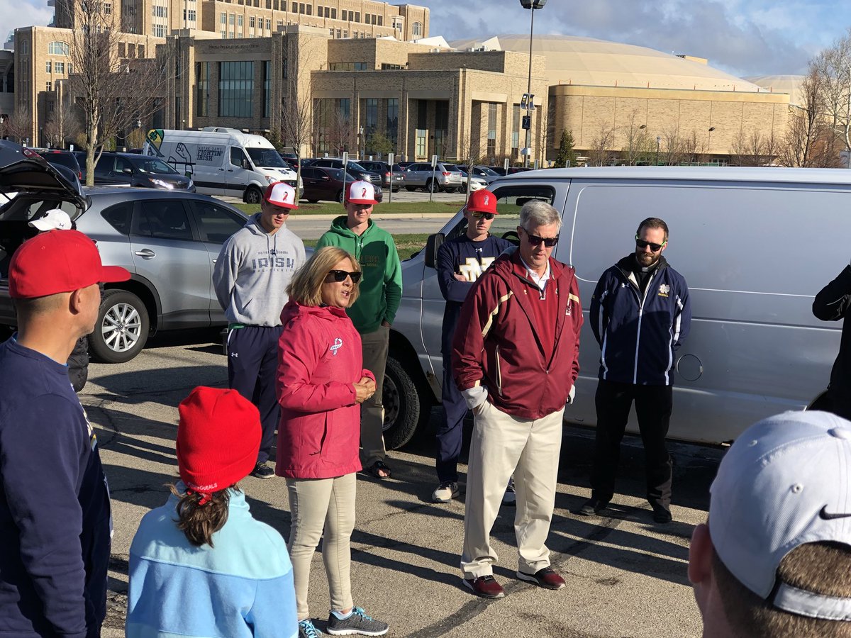 NDBaseball's tweet photo. “What an opportunity to change the world” -@PeteFrates3 

Today we run for @TeamFrateTrain in hopes of finding a cure for ALS ☘️ https://t.co/HEzXnJPxUE