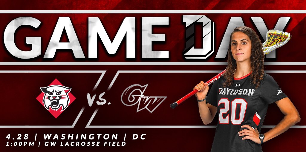 DavidsonLax's tweet photo. #GAMEDAY your #wildcats have taken over DC for our final regular season game of the 2018 season against George Washington 😼💥📜 |📍GW Lacrosse Field | ⏰ 1:00pm | 🗺 Washington, DC https://t.co/JoHzOTHq0Z