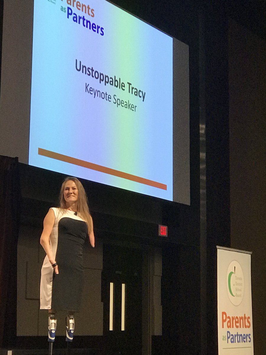 shelleylaskin's tweet image. As @unstoppabletrac begins, she acknowledges she is here because of her unstoppable parents... #tdsbparents #ParentEngagementMatters