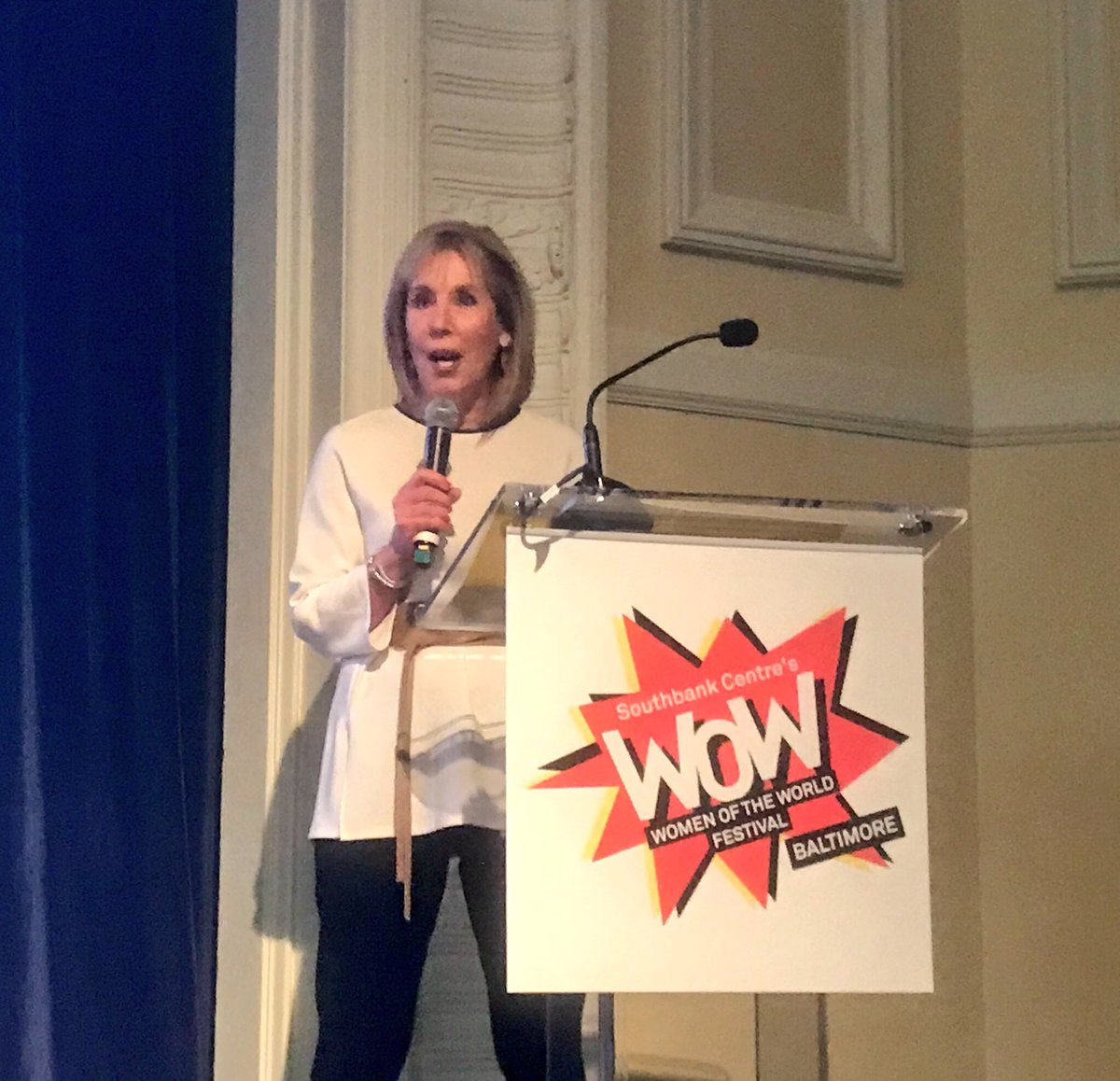 WOWFestBmore's tweet photo. “This is our moment in history...when this day is over, let’s get to work.” @DeniseWJZ addressing the audience for the Year of the Woman, Year in Review #WOWBaltimoreNDMU https://t.co/3B2IO1DePZ