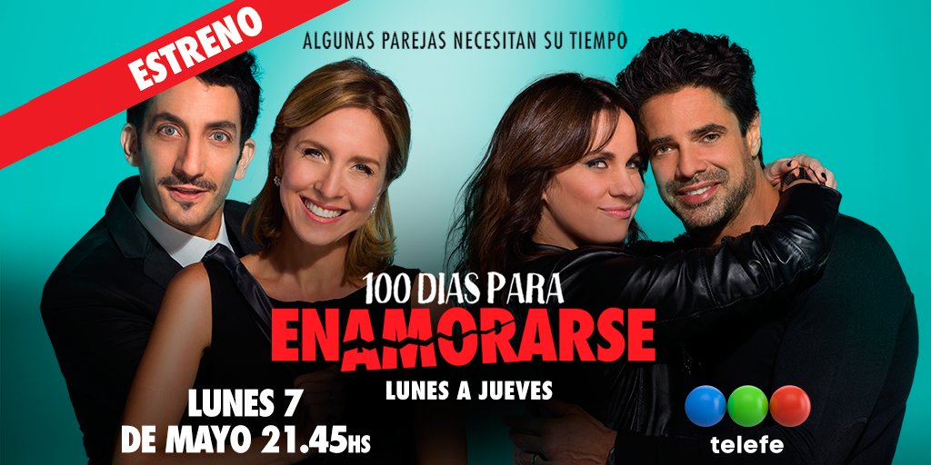 100 Días Telefe (@100diastelefe) on Twitter photo ¿Qué pasaría si te tomaras 100 días de libertad? #100DiasParaEnamorarse #Estreno lunes 7 de mayo 21.45hs por <a href="/telefe/">telefe</a> con <a href="/carlapetersonA/">carla peterson</a> Nancy Dupláa <a href="/castrolucianoOk/">Luciano Castro</a> y <a href="/juanminujin/">Juan Minujin</a> 👏 ¿Qué pasaría si te tomaras 100 días de libertad? #100DiasParaEnamorarse #Estreno lunes 7 de mayo 21.45hs por <a href="/telefe/">telefe</a> con <a href="/carlapetersonA/">carla peterson</a> Nancy Dupláa <a href="/castrolucianoOk/">Luciano Castro</a> y <a href="/juanminujin/">Juan Minujin</a> 👏