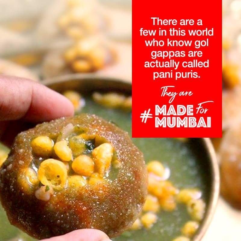 PINKEY1stMAY's tweet photo. Tag that #MadeForMumbai person who came to Mumbai and started calling Gol Gappas, Pani Puri.
Share if you are one of them! https://t.co/UdK1263Xef