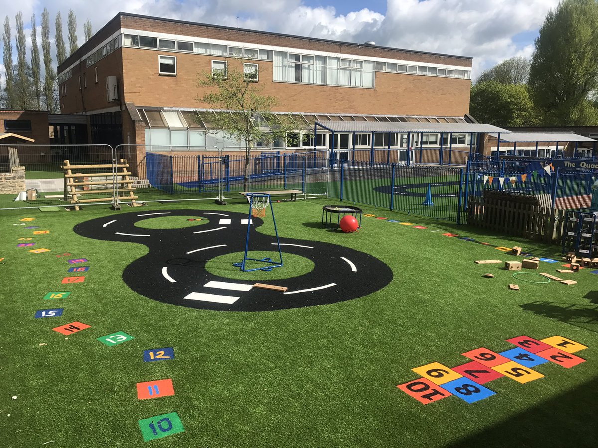 HiTechTurf's tweet photo. Wheatley C of E primary school looking very smart with a brand new 1500m2 low maintenance safety play ground! https://t.co/EMEfzUIjJW
