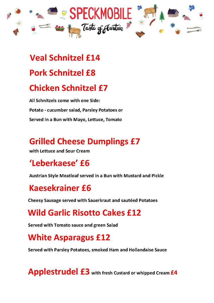 Speckmobile's tweet photo. Our Menu today @MaltbyStMkt #Arch76 https://t.co/FNElgO1NRy
