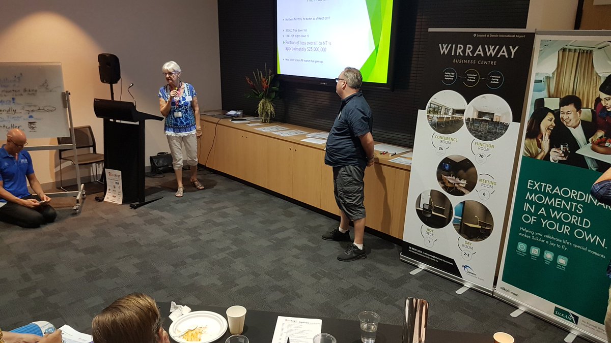 topendideasfest's tweet photo. #TourismIdeasFest2018 pitches started - RV Friendly! https://t.co/CqFWrhua3X https://t.co/pR0dS2sqAX