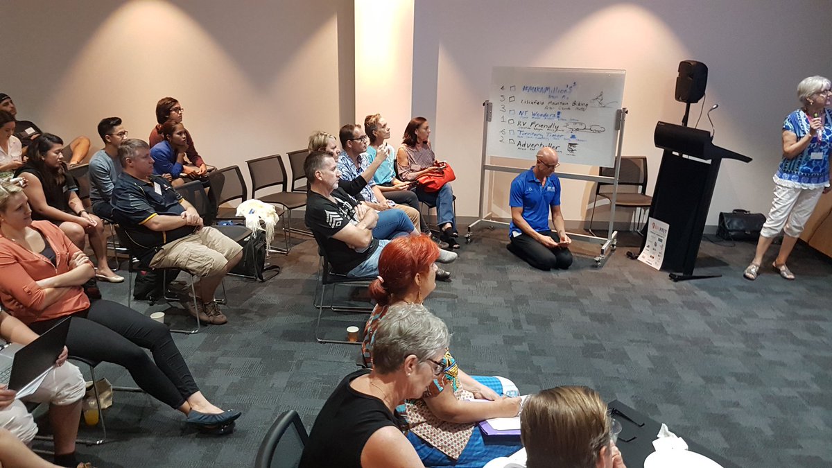 topendideasfest's tweet photo. #TourismIdeasFest2018 pitches started - RV Friendly! https://t.co/CqFWrhua3X https://t.co/pR0dS2sqAX
