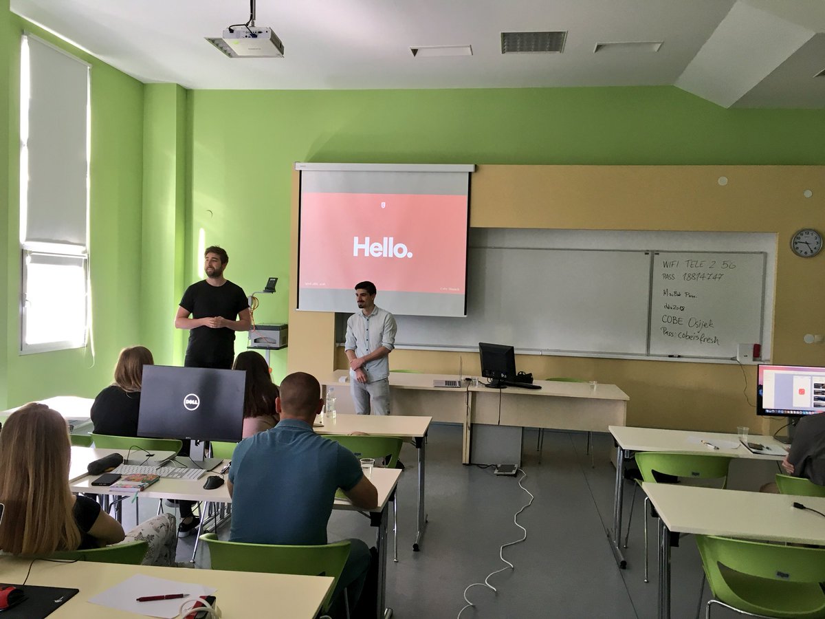 dda_osijek's tweet photo. Intensive @flinto prototyping workshop with @cobeisfresh design team at #ddaosijek https://t.co/DasJnmAIJB