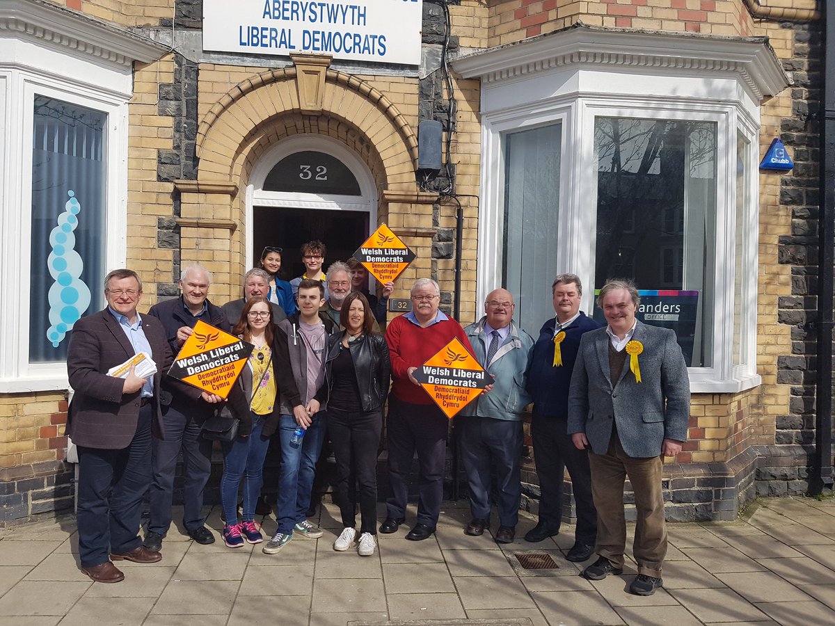 WmPowell2021's tweet photo. Great to be back in #Aberystwyth this AM for our @WelshLibDems Action Day - next stop #Penparcau &amp; #Rheidol #Ceredigion #GweithioDrostochChi https://t.co/Agl5H1DNMj