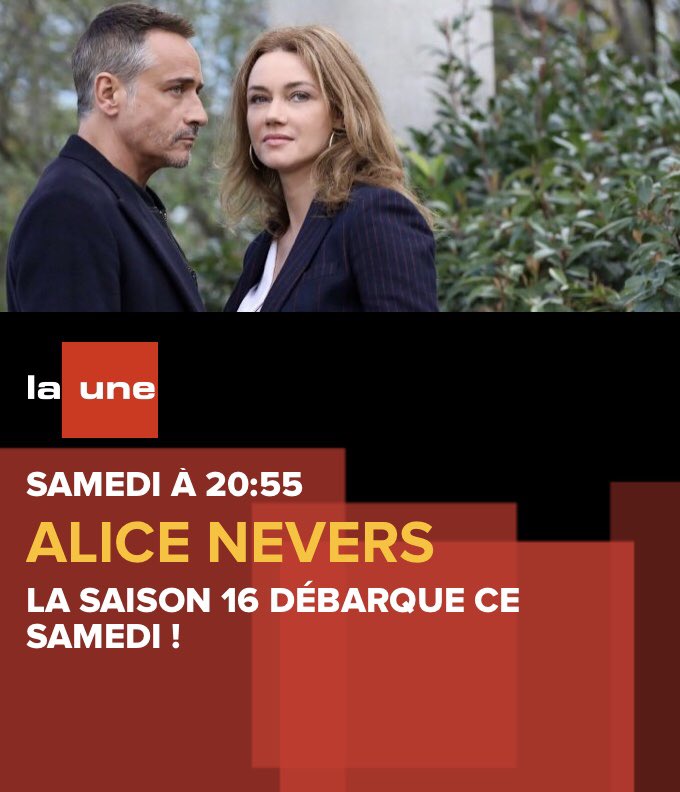 alice_fans1's tweet photo. La saison 16 débarque ce samedi sur #LaUne 🇧🇪 des #20h55 😉@RTBF 
#AliceNevers #MarineDelterme #JmTinivelli #GaryMihaileanu #GuillaumeCarcaud #Neversfamily 
#2inédits :
-La loi du silence 
- 50 jours pour mourir 
Réal #VincentGiovanni https://t.co/WCcF1UZ7ge
