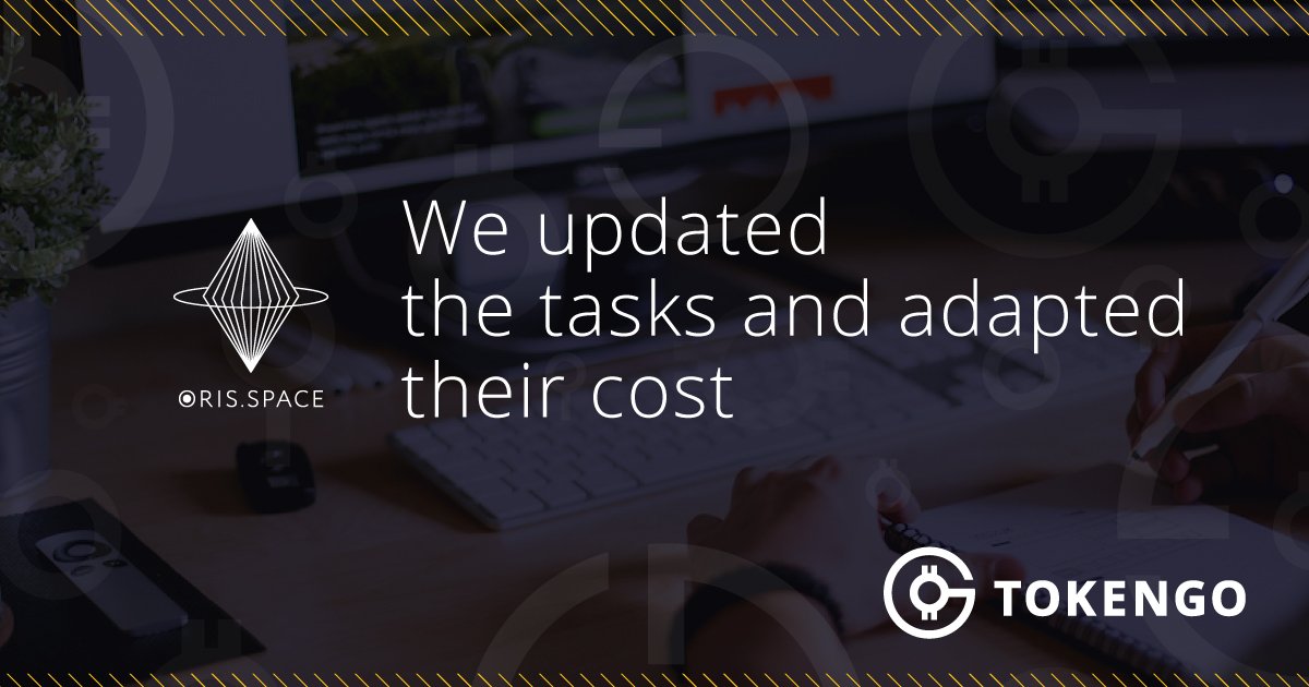 Token_Go's tweet image. Dear Participants.
For almost 10 days the Bounty campaign of the ORIS.SPACE project has been going on.
Today we are adding a new interesting task worth 500 ORGN.
t.me/TokenGo_Channe…