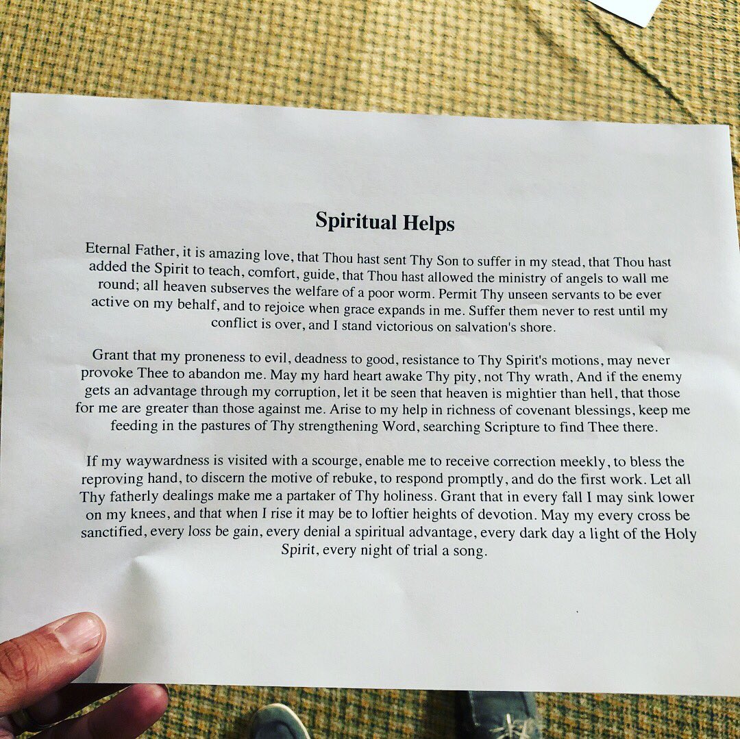 ccbcmurrieta's tweet photo. Our #AllNightOfPrayer students had a chance to read dozens of Puritan prayers to inspire their own prayer lives! Itβs 3am and they are still going strong by Godβs grace :) #CCBCspring18 #CalvaryChapel https://t.co/3ymZeiIfuv