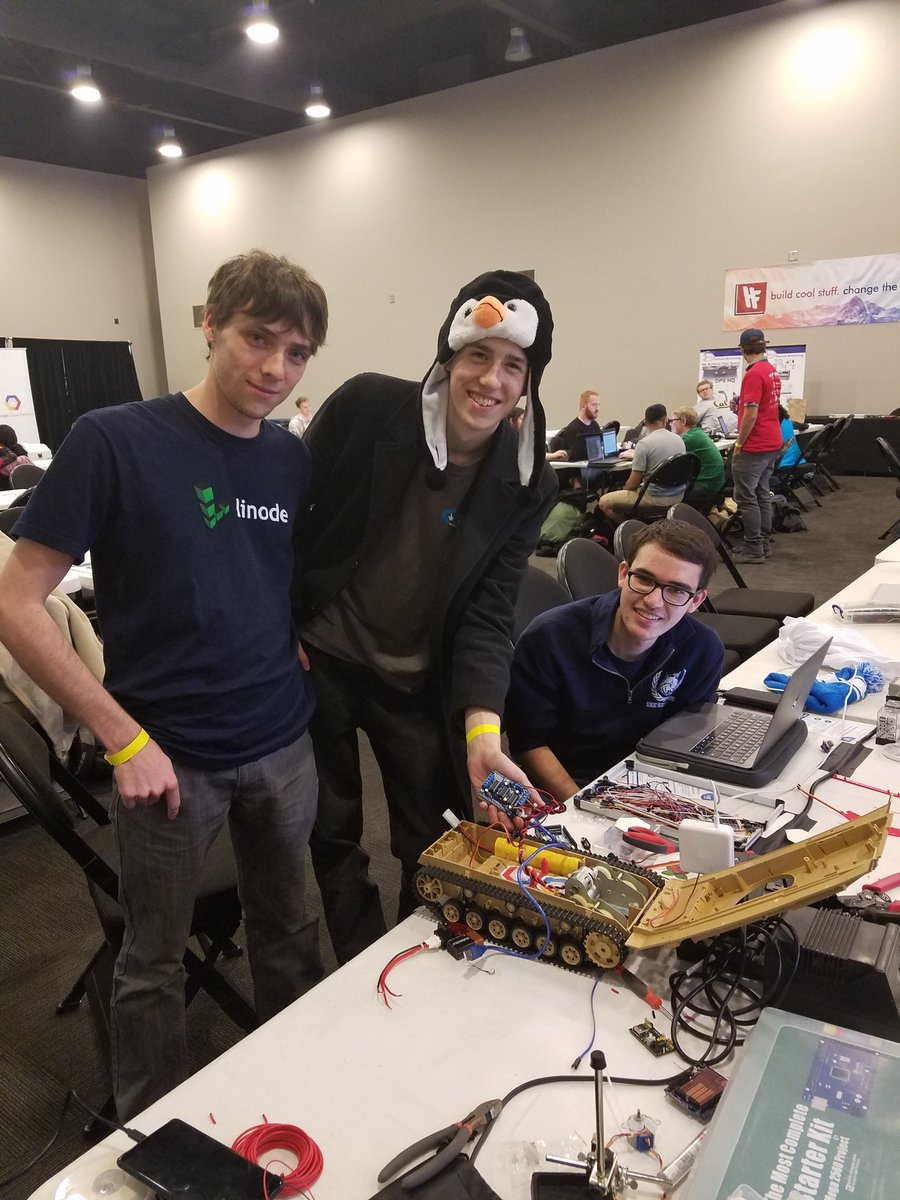 hackfresno's tweet photo. #HackFresno2018 now presents: A hardware #hack made from an old toy! 

#buildcoolthings 
#changetheworld https://t.co/eAX8dAHjOh
