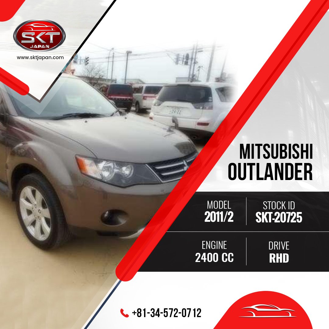 SKTJOfficial's tweet photo. #Mitsubushi #Outlander 2011 For #Sale

View #Vehicle Specification: View #Vehicle Specification: https://t.co/wg3OdEbuiv

#SKTJapan #UsedCars #JapaneseCars #Cars #AmazingCar #BestValueCar #CarForSale #AT #RightHandDrive #Order https://t.co/N9AYArWv3X
