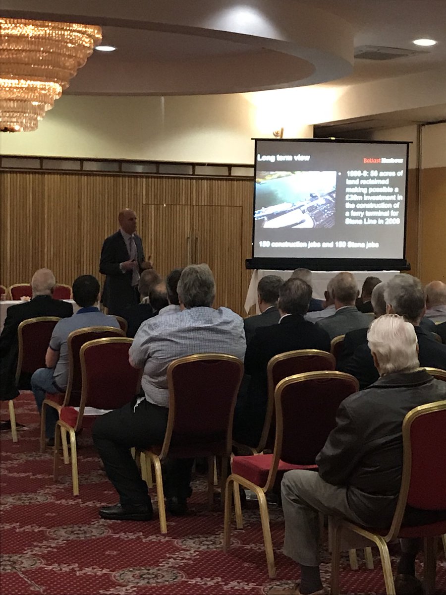 ICWCIGB's tweet photo. And we’re off! Joe O’Neill CEO of @BelfastHarbour providing the first CPD of the morning at #ICWCI Conference 2018 #clerksofworks https://t.co/VxYxE0HRRW