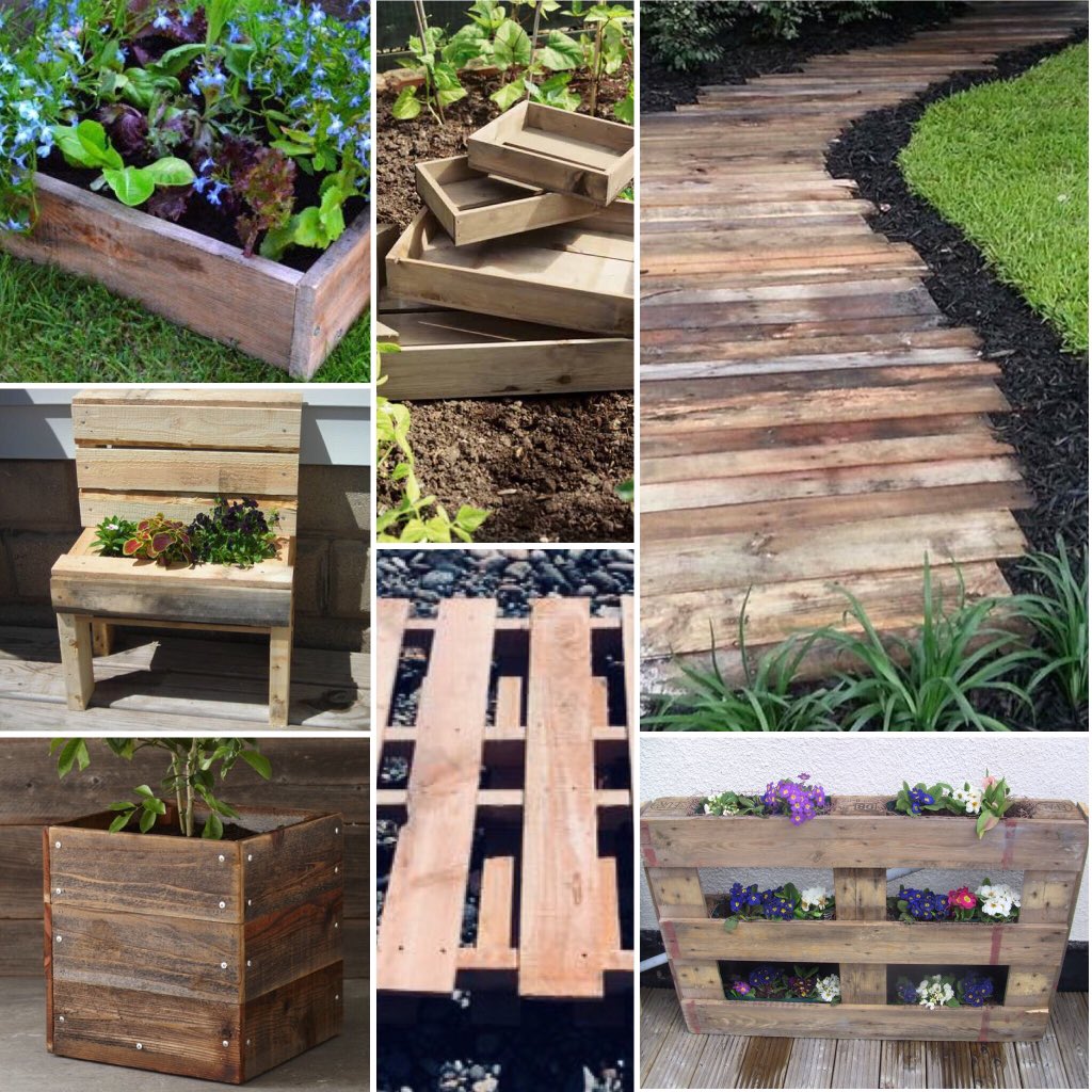 Beautiful design inspiration ideas for your garden using pallet wood 

#greenfingers 🌱🌿🌺

All items totally customisable 

#palletwood #recycling #upcycled #hardwearing #planters #seedlingtrays #Creative #walkways #Gardenscapes #GardensHour #gardeningtips #plants #rawmaterial