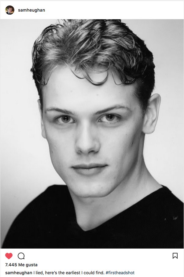 ClanLallybroch's tweet image. Ay, los comienzos... #SamHeughan #firstheadshot