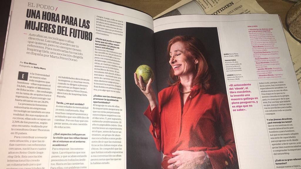InspirinGirlsE's tweet photo. Gracias a @elpais_retina por la entrevista! El mundo es nuestro #NiñasSinLimites! https://t.co/tzZX042ESy