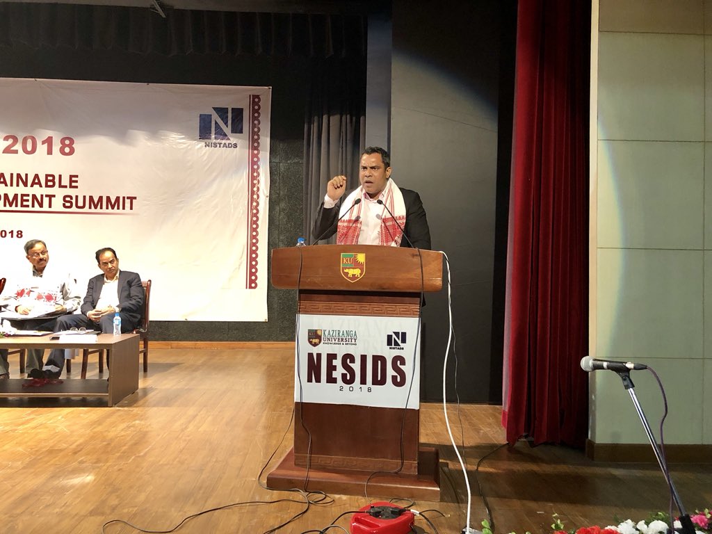 Habib_M_C's tweet photo. Honoured to be taking part in #NESIDS2018 organized by #KazirangaUniversity in association with #CSIR-#NISTADS on 26th April, 2018 It was a great experience to share my thoughts as one of the keynote speakers at the inauguration ceremony. #HSMMGroup #ASEAN #INDIA #ActEastPolicy https://t.co/HaNfyjcd86