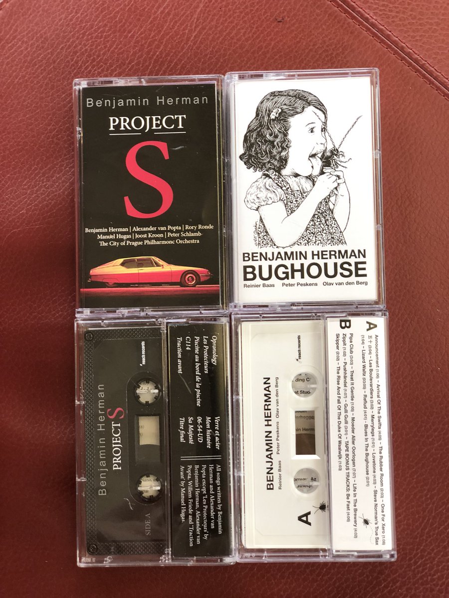 Audio cassettes available at upcoming gigs, sneak preview of ‘Project S’ an ode to the #CitroënSM available on #spotify now @alexvanpopta @kofianonymous @joostkroon #thecityofpraguephilharmonic #PeterSchlamb #Manuelhugas #ReinierBaas #peterpeskens #Olavvandenberg