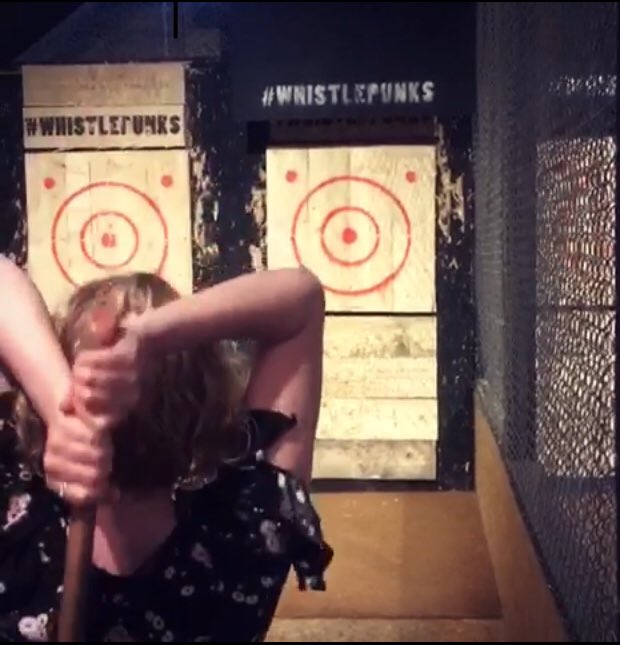 shanrew's tweet photo. Axe throwing followed by New Orleans Dixieland Jazz on a Friday night. Standard ππππΌπΊπ·π― @WhistlePunksUK #CAA #DoolallyTap https://t.co/Q609p359vU