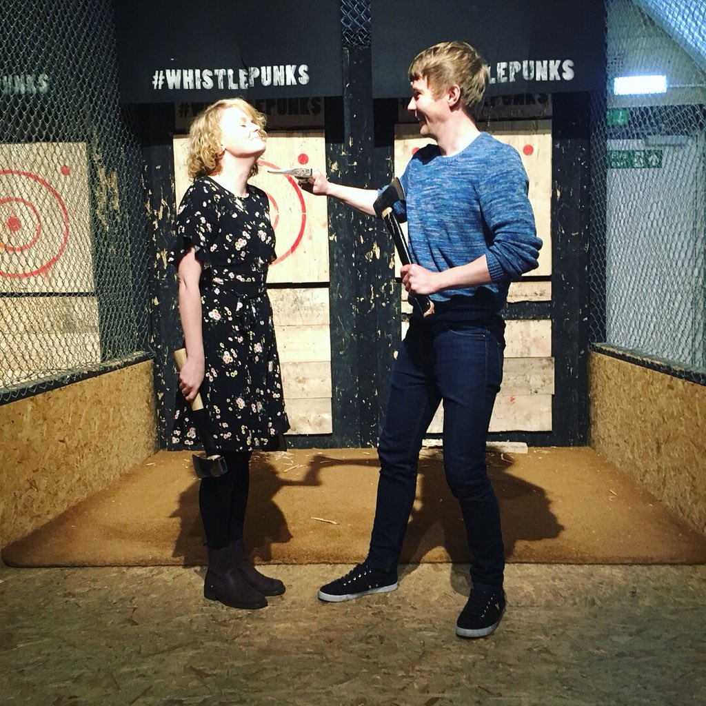 shanrew's tweet photo. Axe throwing followed by New Orleans Dixieland Jazz on a Friday night. Standard ππππΌπΊπ·π― @WhistlePunksUK #CAA #DoolallyTap https://t.co/Q609p359vU