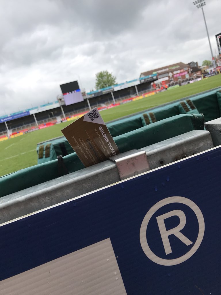 Don’t forget, supporters coming to the game today have the chance to get a free meal voucher courtesy of <a href="/Freemans_EP/">Freemans Event Partners</a> simply find a Golden Ticket hidden around the stadium. We have 10 up for grabs!