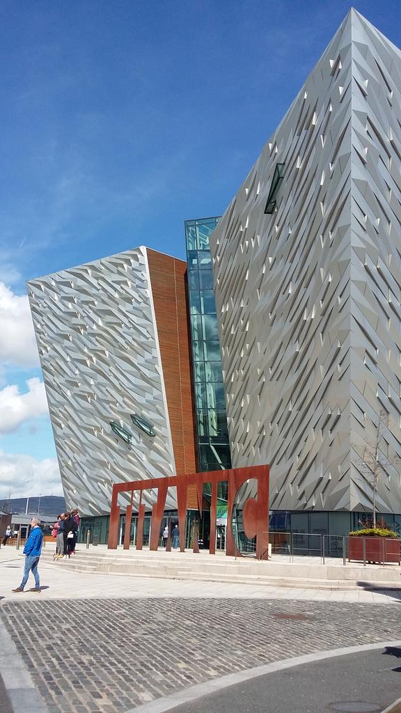 EleanorPe's tweet photo. About to pop into a museum about a thing that isn't there. #AbsenceofPresence @TitanicBelfast https://t.co/164JicK0cW